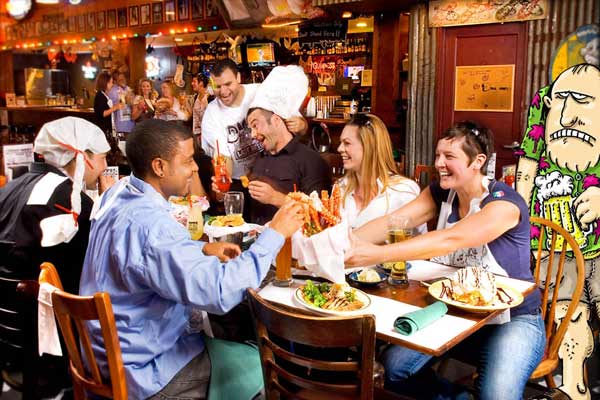 Dick's Last Resort known for its irreverent waitresses semitropical