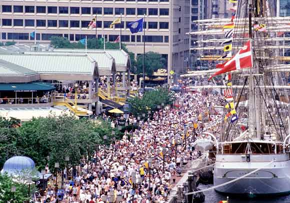 TALL SHIPS AT THE INNER HARBOR