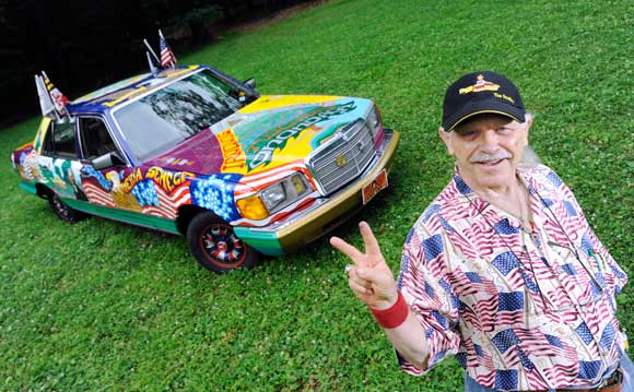 BOB HIERONUMUS AND HIS ART CAR