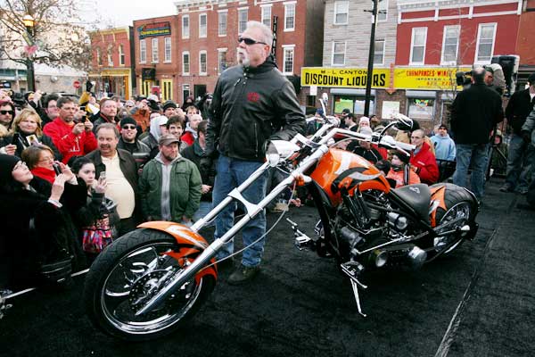 Orange County Choppers Paul Teutul Sr. built a bike for Baltimore's Monster Diesel - Arianne Teeple