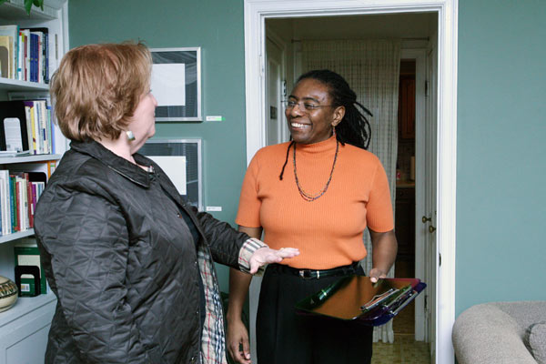 Acupuncturist Cara Michelle, right, with Women in Wellness - Arianne Teeple