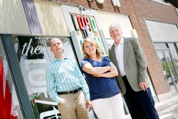 David Bielenberg, Ashley Wallace, and Joe McNeely in Station North - Arianne Teeple