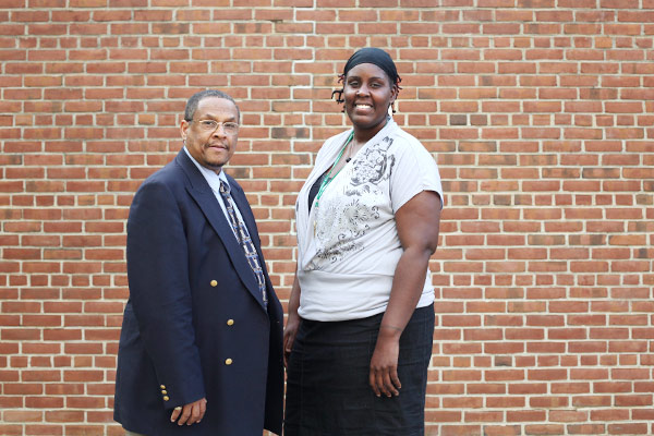 Group facilitators Guy Matthews and Seante Hatcher, LCSW-C