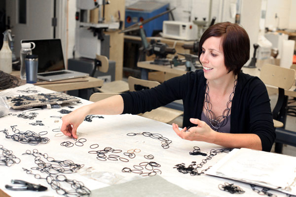 Metalsmith Megan Auman - Photo by Arianne Teeple