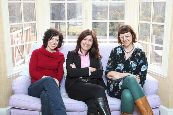 Betsy Boyd, Susan Dunn & Rachel Monroe with Baltimore Fishbowl. Photo by Arianne Teeple