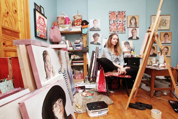 Portrait artist Erin Fitzpatrick - Photo by Arianne Teeple